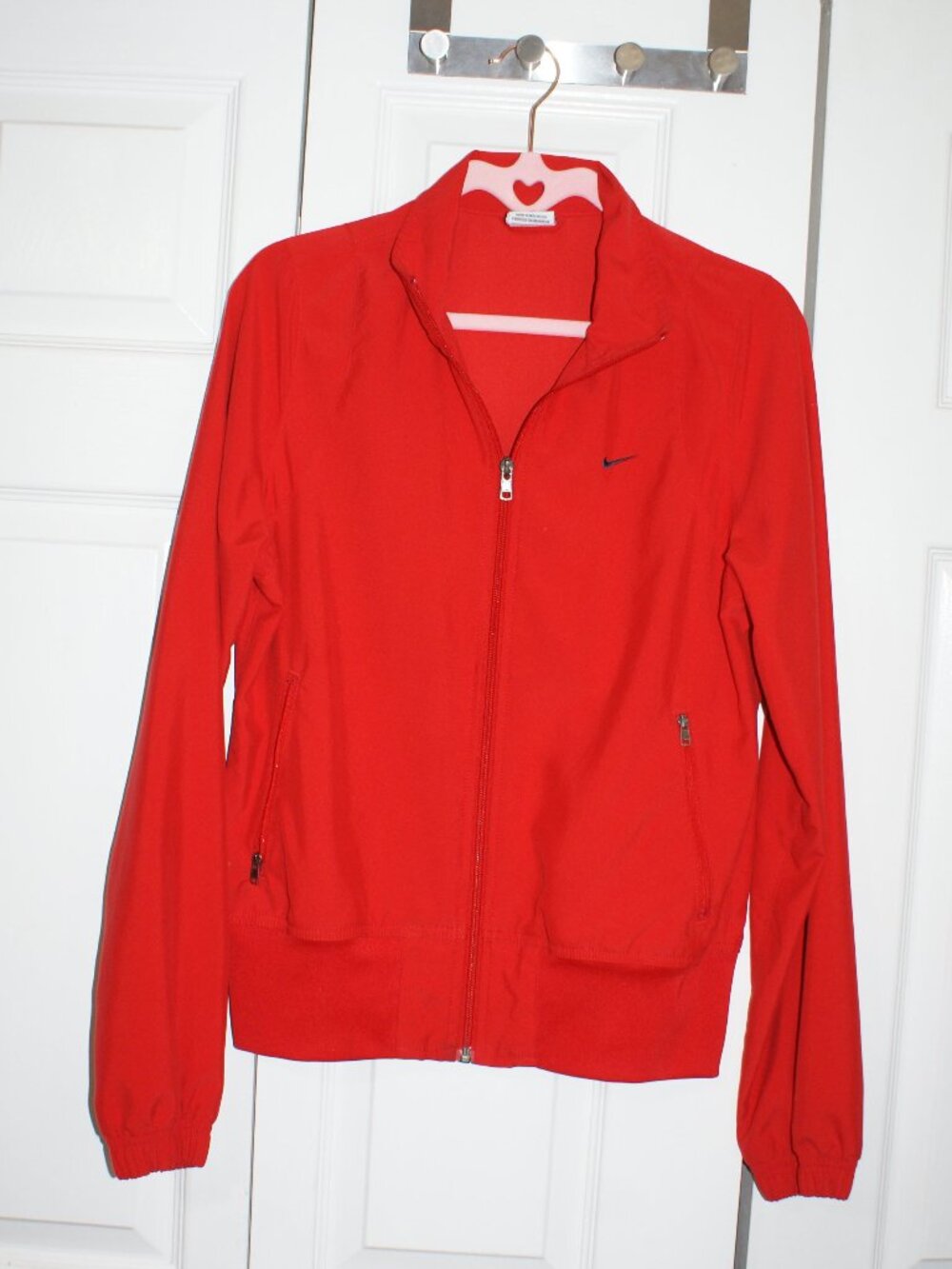 Vintage Nike Track Jacket - Bright Red - Size Medium EUC